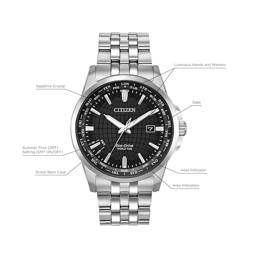 【ワーゲンバス】CITIZEN Eco-Drive ブラック時計 ワーゲンバス様専用】CITIZEN Eco-Drive ブラック時計